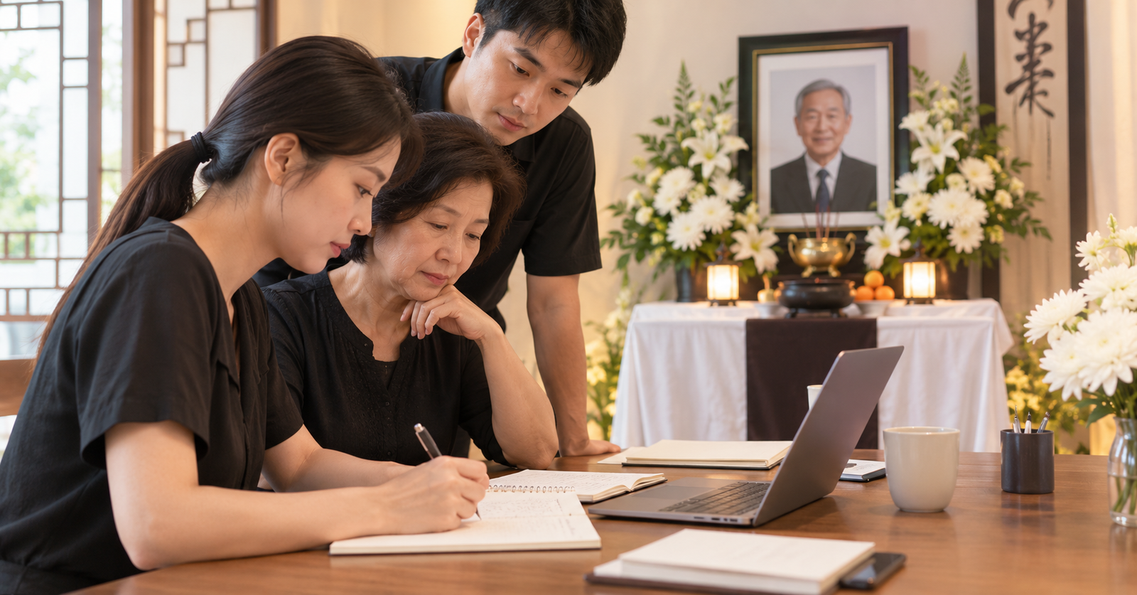 How to write a eulogy in Malaysia, a family preparing a tribute for a Chinese funeral